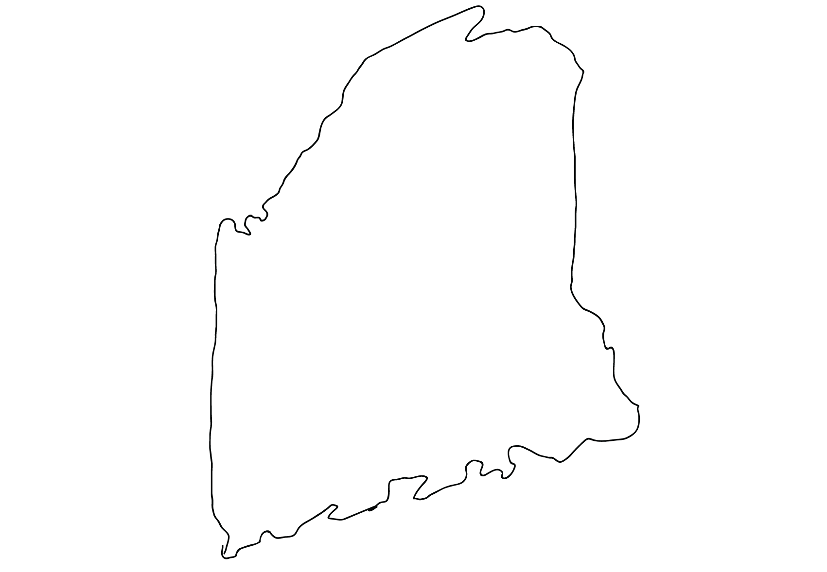State of Maine outline